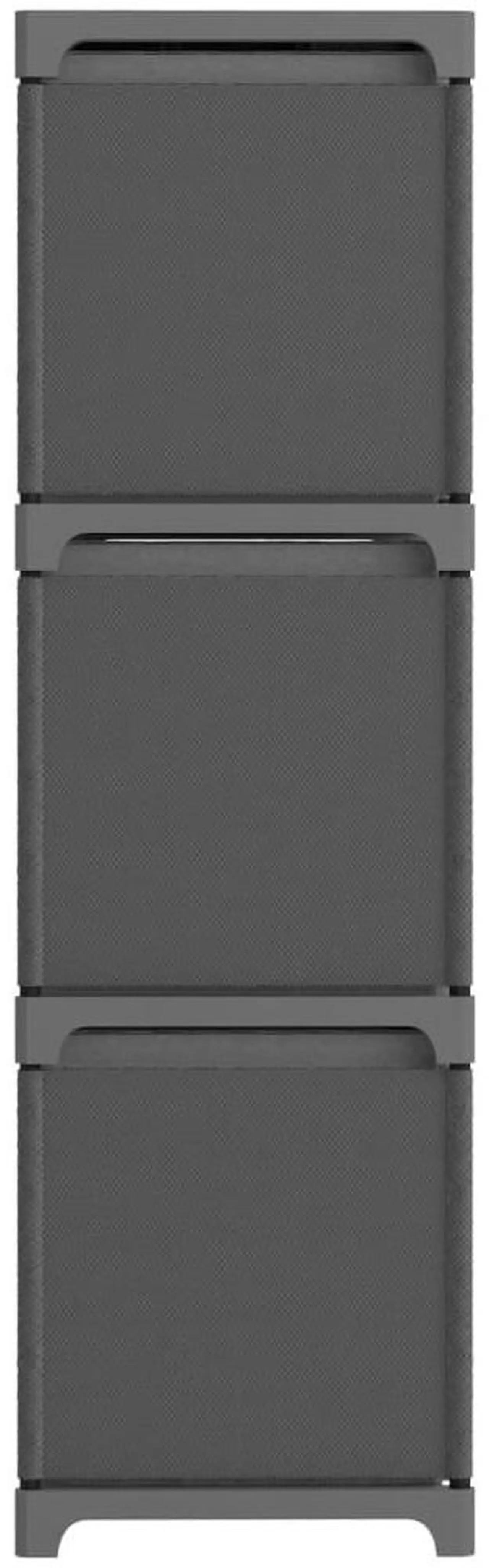 Alt view image 3 of 7 - vidaXL Display Shelf with Boxes Free Standing 9-Cube Storage Shelf Gray Fabric