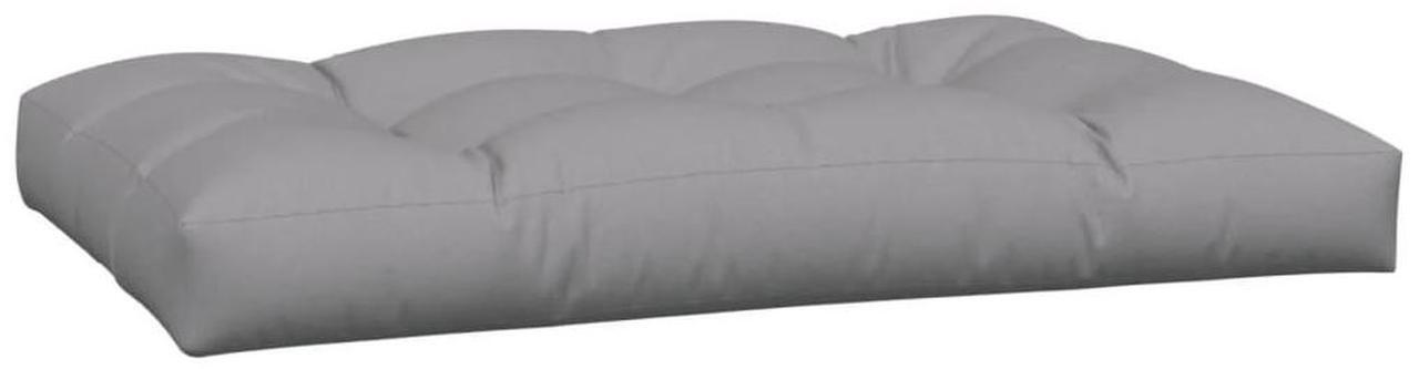 Alt view image 6 of 7 - vidaXL Pallet Cushion Grey Polyester 47.2 x 31.5 x 4.7 in Modular