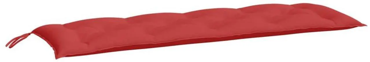 Alt view image 3 of 7 - vidaXL Garden Bench Cushion Set of 2 Red Oxford fabric Extra Long