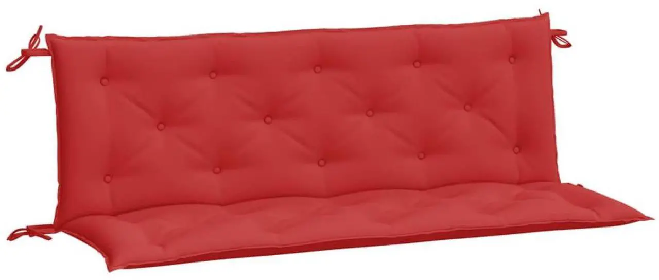 Alt view image 2 of 7 - vidaXL Garden Bench Cushion Set of 2 Red Oxford fabric Extra Long