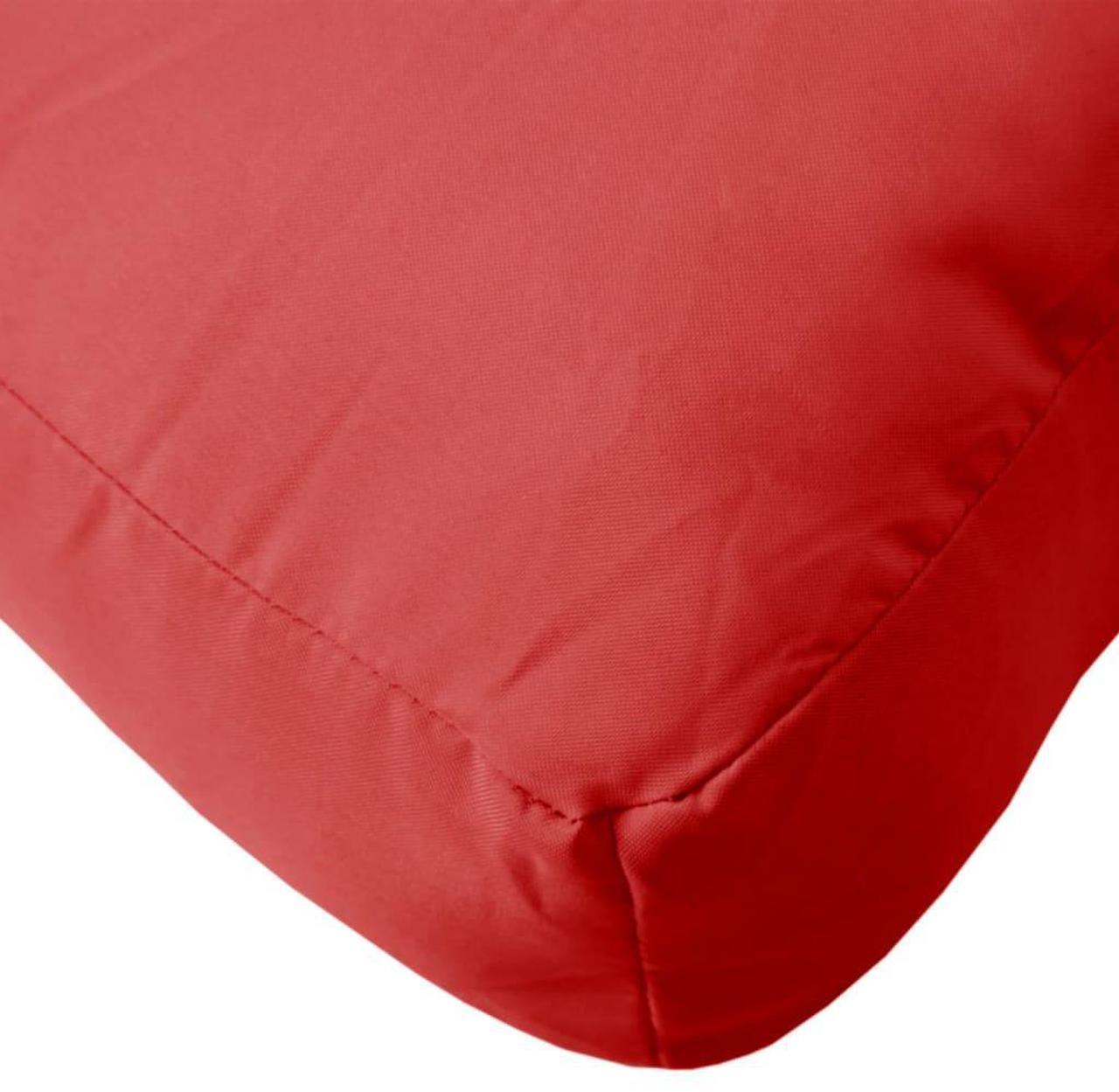 Alt view image 7 of 7 - vidaXL Pallet Cushion Red 100% Polyester 23.6"" x 15.7"" x 4.7