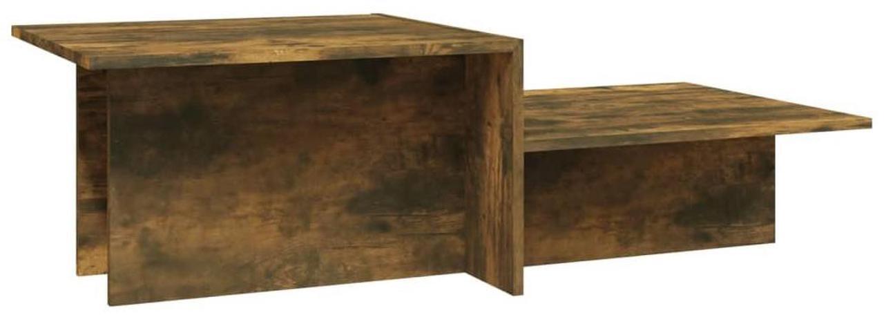 Alt view image 2 of 7 - vidaXL Coffee Table Smoked Oak Engineered Wood Medium Great Design