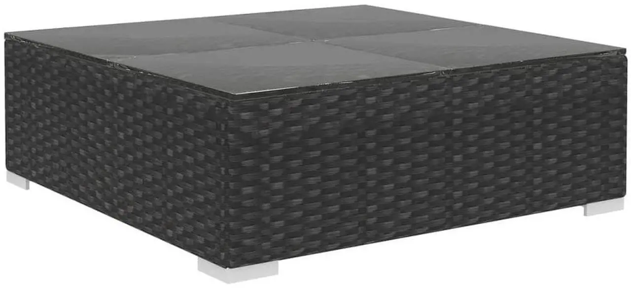 Alt view image 7 of 7 - vidaXL Patio Lounge Set Set of 8 Black