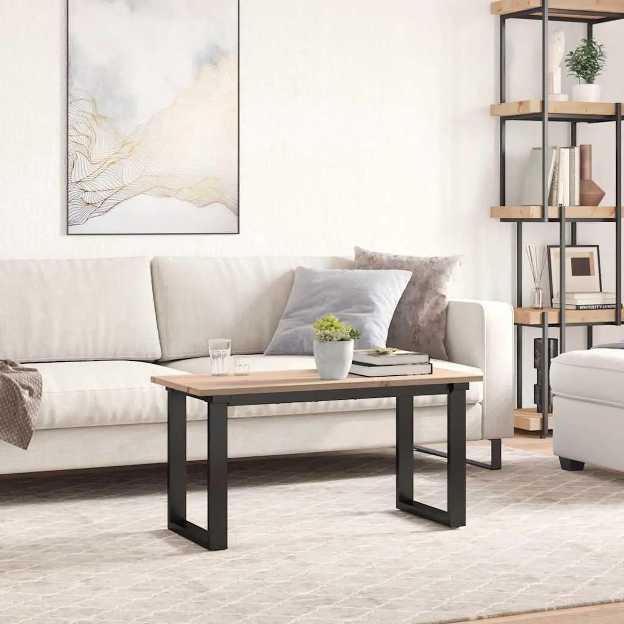 Alt view image 3 of 7 - vidaXL Table Top Natural pine Solid Pine Wood Medium Durable