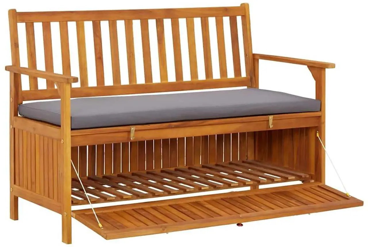 vidaXL Garden Storage Bench - Thumbnail 3