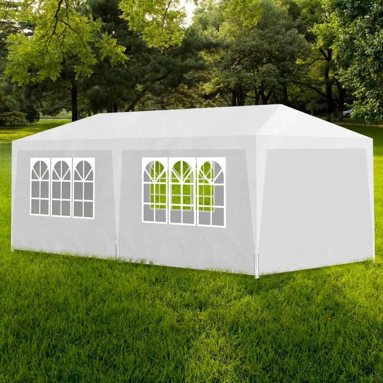 Main image of vidaXL Party Tent Outdoor Canopy Patio Gazebo Marquee Sunshade PE Anthracite