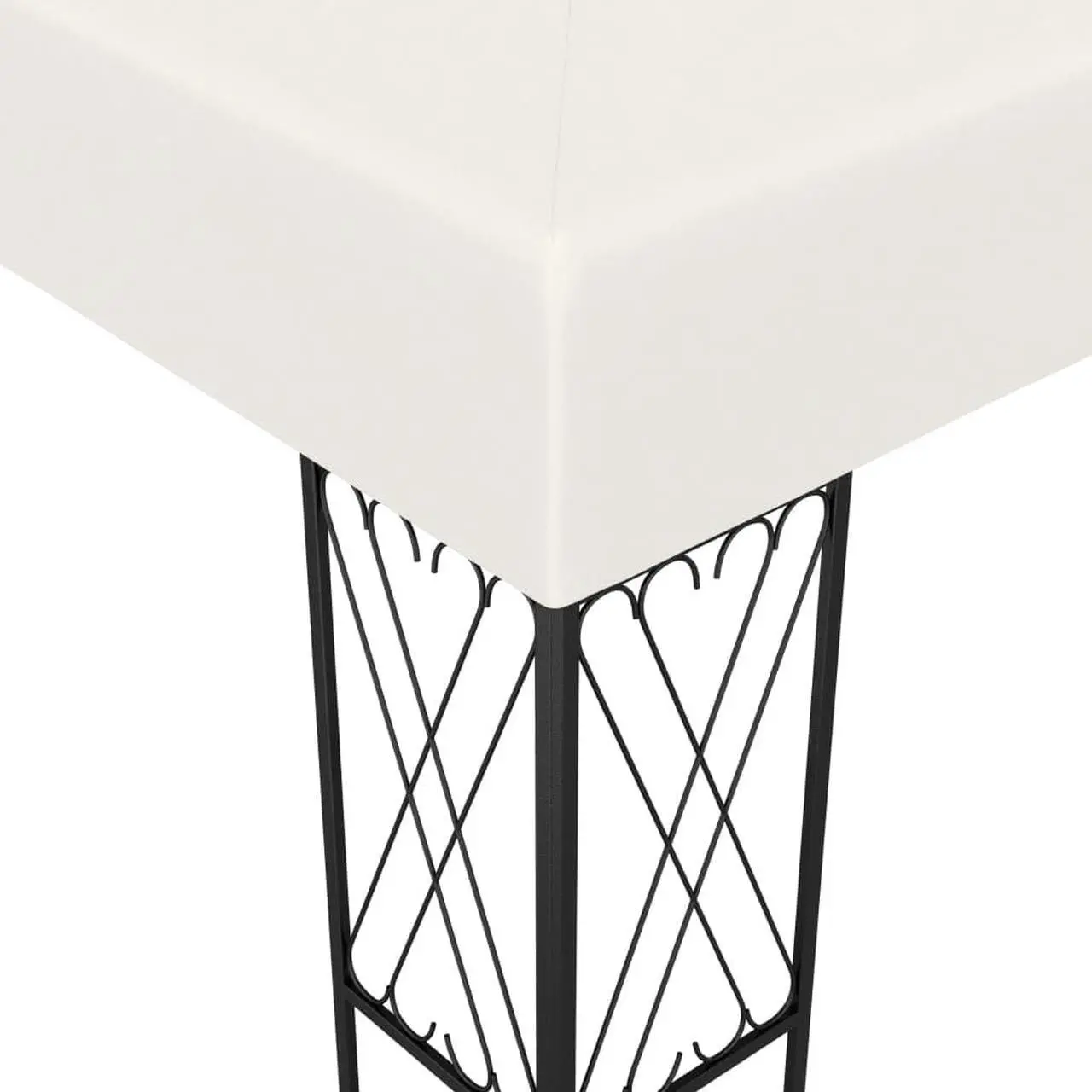 Alt view image 6 of 6 - vidaXL Gazebo Canopy Tent Patio Pavilion Lawn Wedding Party Tent Cream Fabric