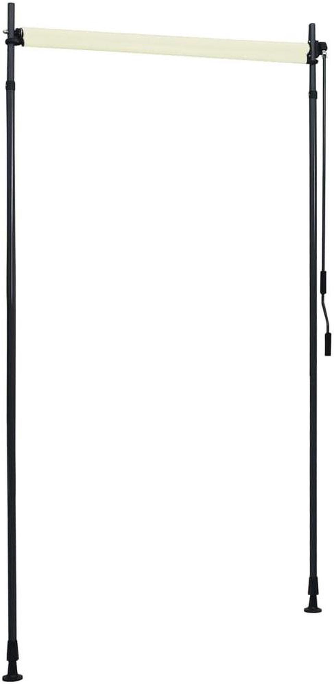 Alt view image 5 of 10 - vidaXL Roller Blind Blackout Blind with Hand Crank Height Adjustable Cream