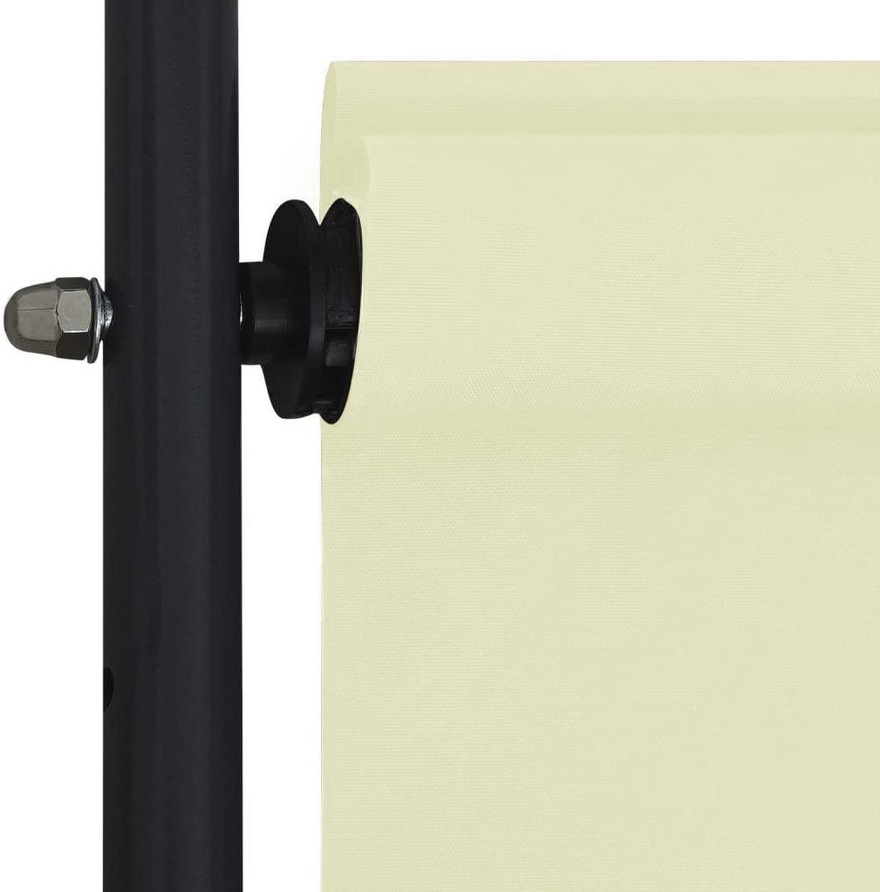 Alt view image 6 of 10 - vidaXL Roller Blind Blackout Blind with Hand Crank Height Adjustable Cream