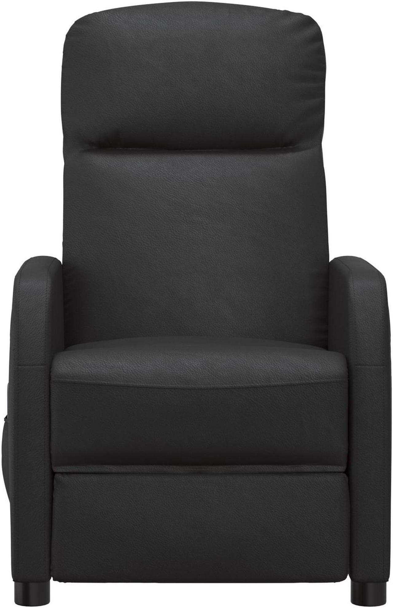 Alt view image 3 of 18 - vidaXL Massage Chair Leisure Lounge Recliner for Home Theater Black Faux Leather