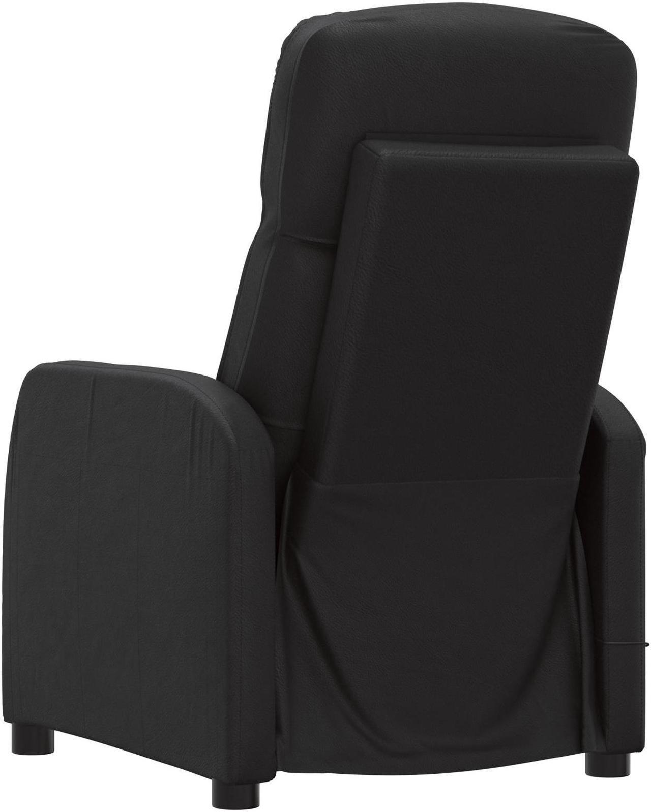 Alt view image 5 of 18 - vidaXL Massage Chair Leisure Lounge Recliner for Home Theater Black Faux Leather