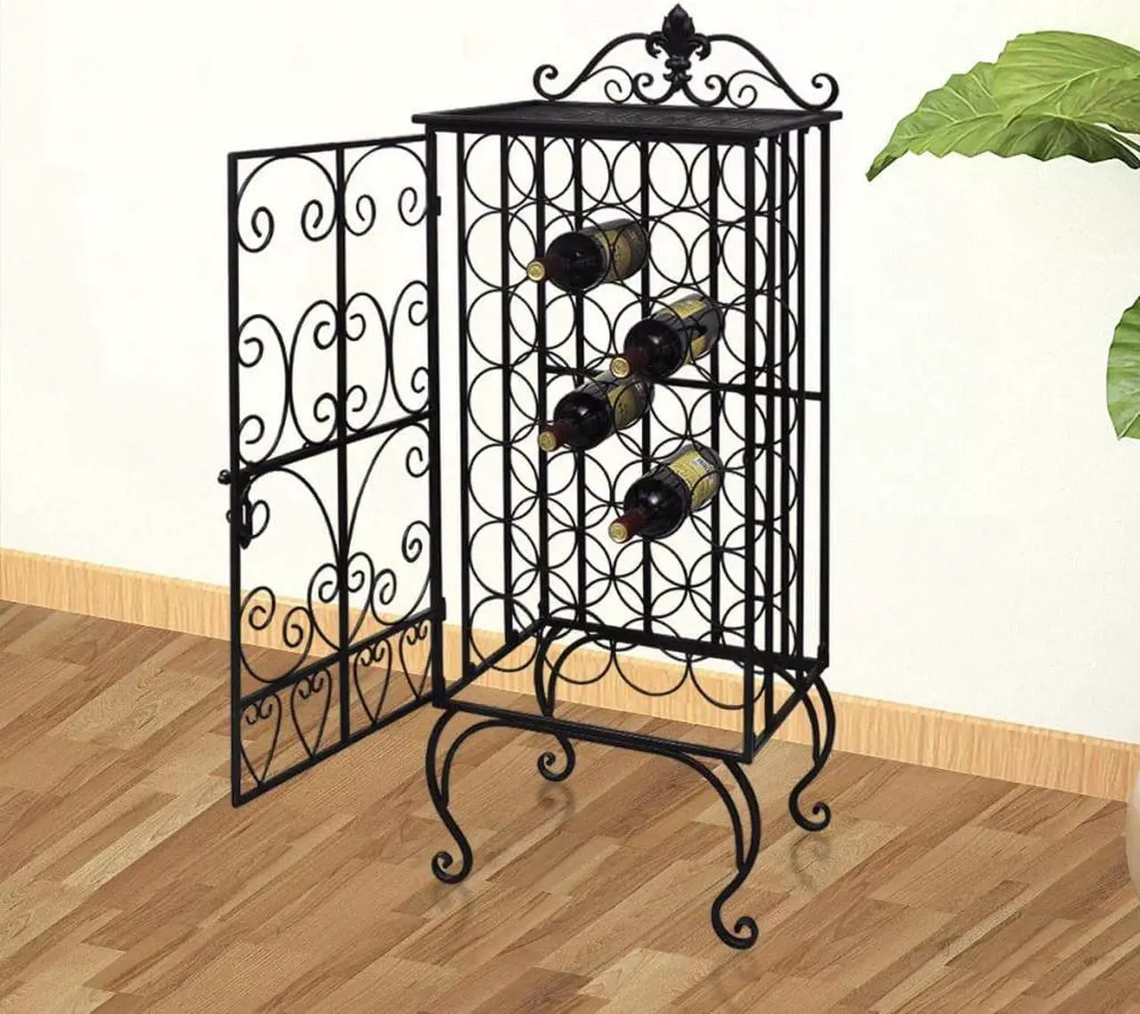 Main image of vidaXL Wine Cabinet Bottle Holder Floor Wine Cabinet Solid Reclaimed Wood