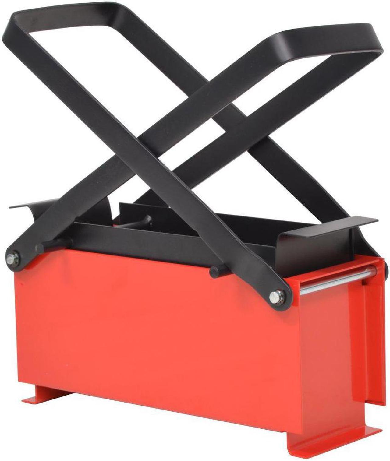 Main image of vidaXL Paper Log Briquette Maker Steel Black and Red Manual Press Machine