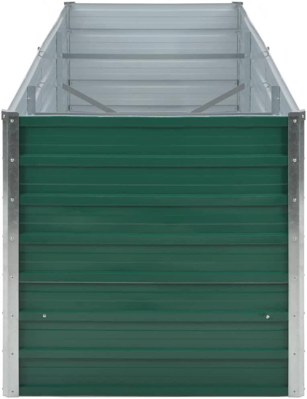 Alt view image 14 of 16 - vidaXL Planter Flower Box with Arch Trellis Raised Bed Planter Solid Firwood