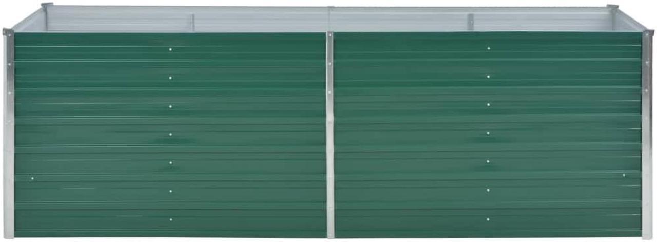 Alt view image 13 of 16 - vidaXL Planter Flower Box with Arch Trellis Raised Bed Planter Solid Firwood