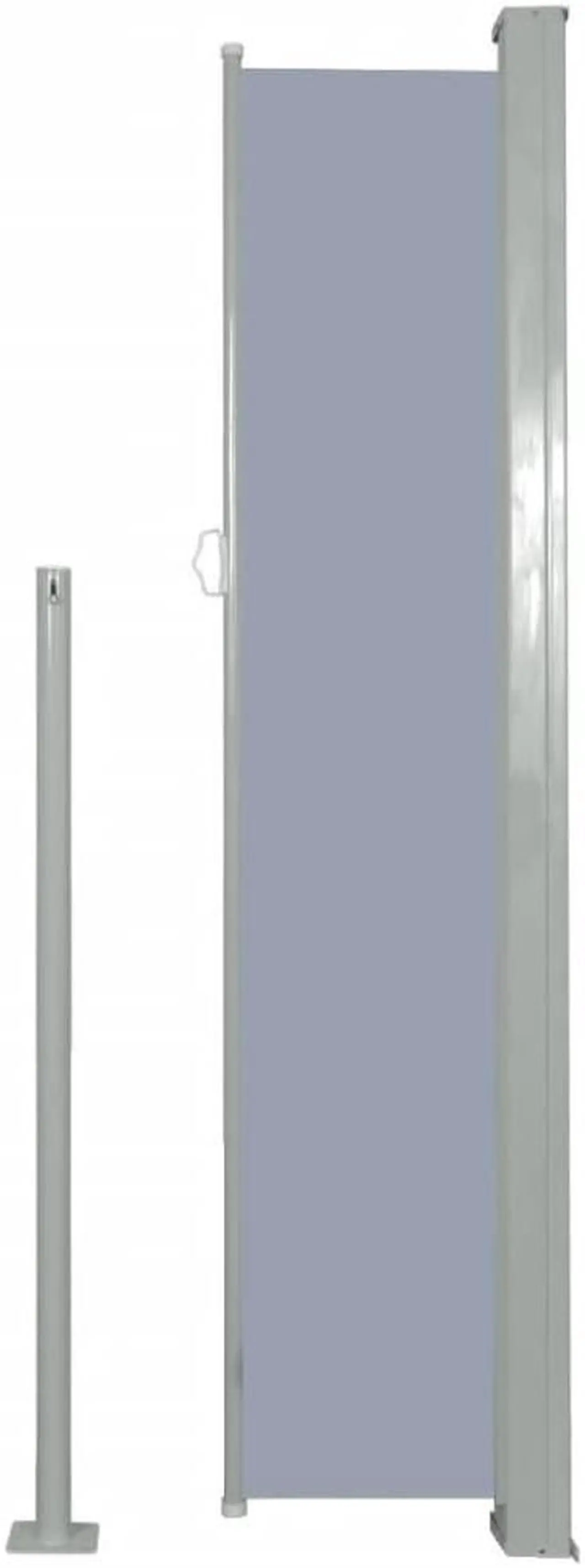 Alt view image 12 of 14 - vidaXL Retractable Side Awning 63"x196.9" Gray Privacy Screen Shade Blind