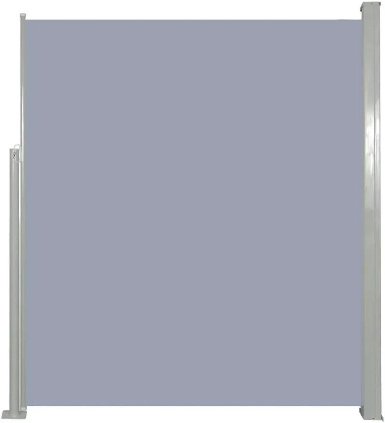 Alt view image 11 of 14 - vidaXL Retractable Side Awning 63"x196.9" Gray Privacy Screen Shade Blind
