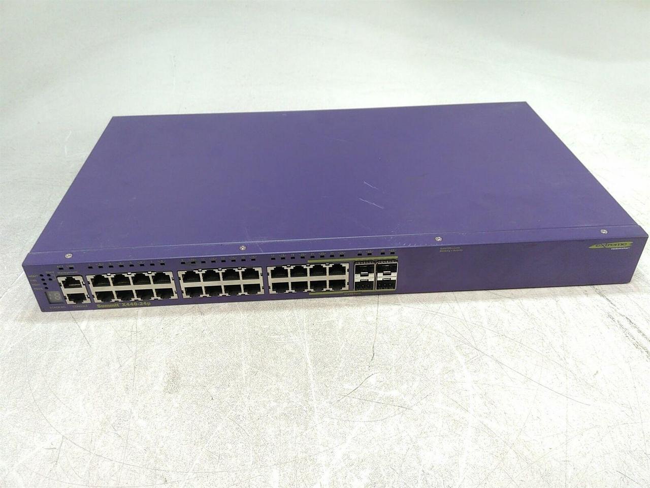 Alt view image 3 of 8 - EXTREME NETWORKS X440-24P X440-24P W/ Mounts and Power