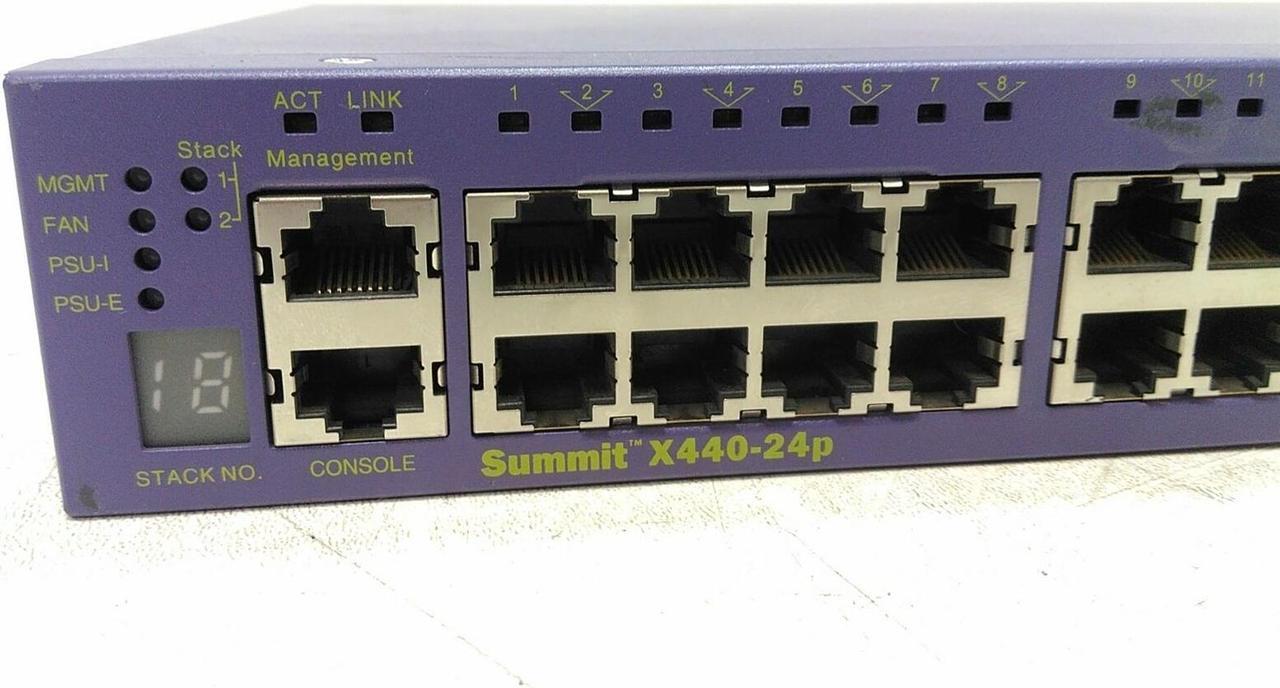 Alt view image 6 of 8 - EXTREME NETWORKS X440-24P X440-24P W/ Mounts and Power