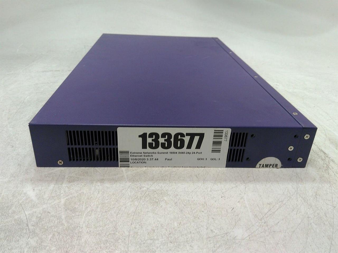 Alt view image 4 of 8 - EXTREME NETWORKS X440-24P X440-24P W/ Mounts and Power