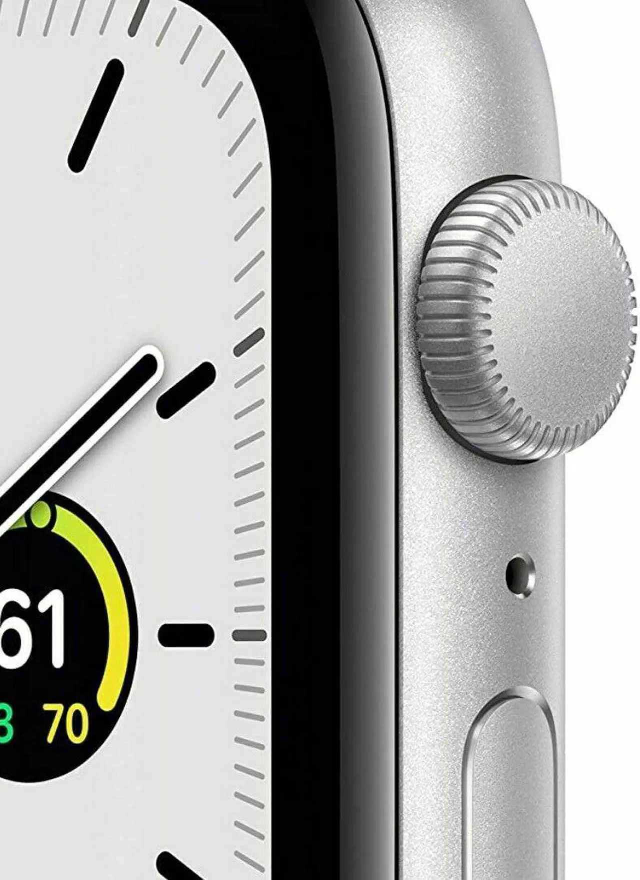 Alt view image 4 of 14 - Apple Watch Series 6 44mm Silver Aluminum Case with White Sport Band GPS M00D3LL/A A2292