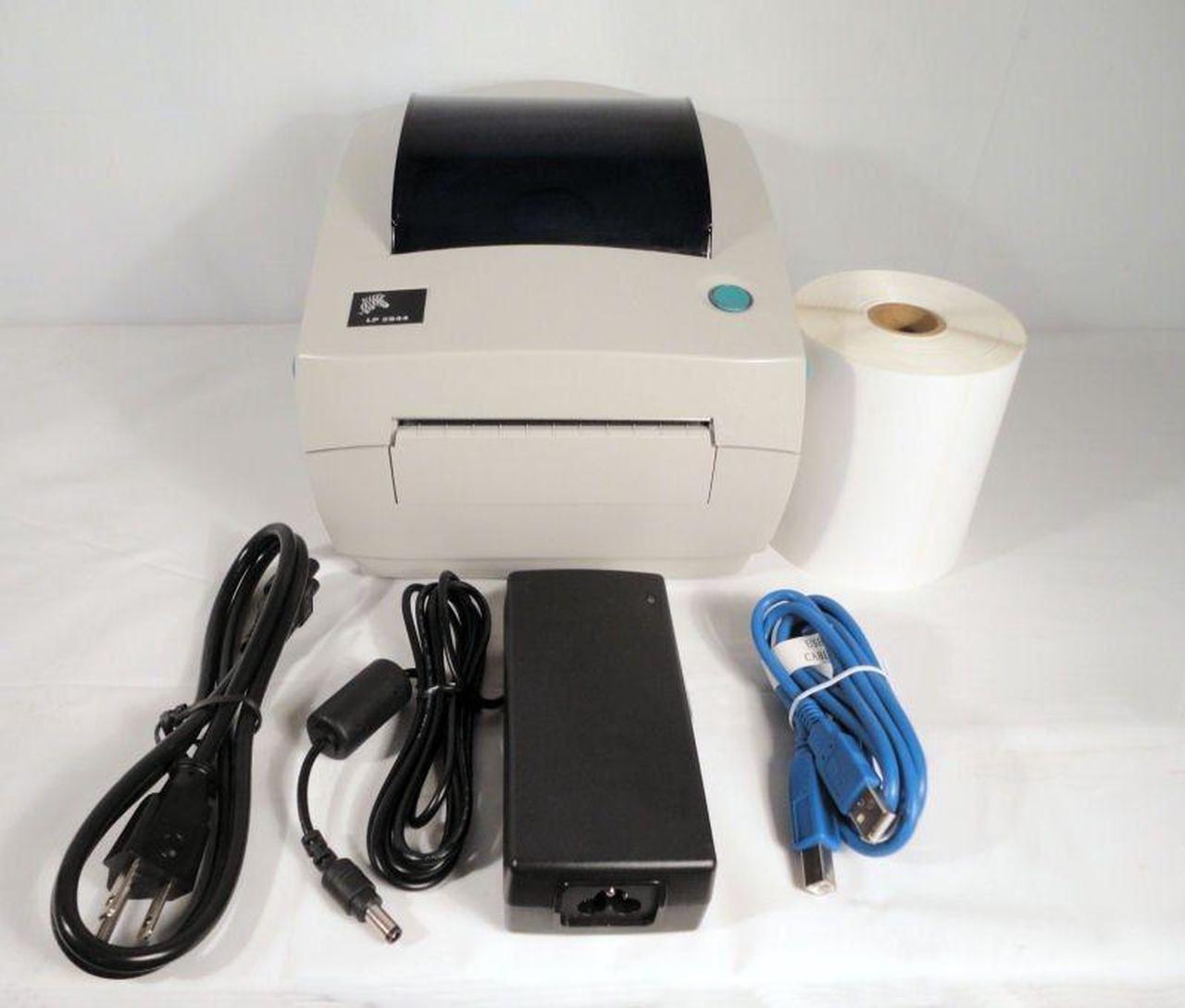 Main image of Zebra LP 2844 Direct Thermal Label Tag Printer LP2844 / Includes adapter /  USB Cable / Roll of 250 4x6" thermal labels / CD wdrivers / 1 year warranty