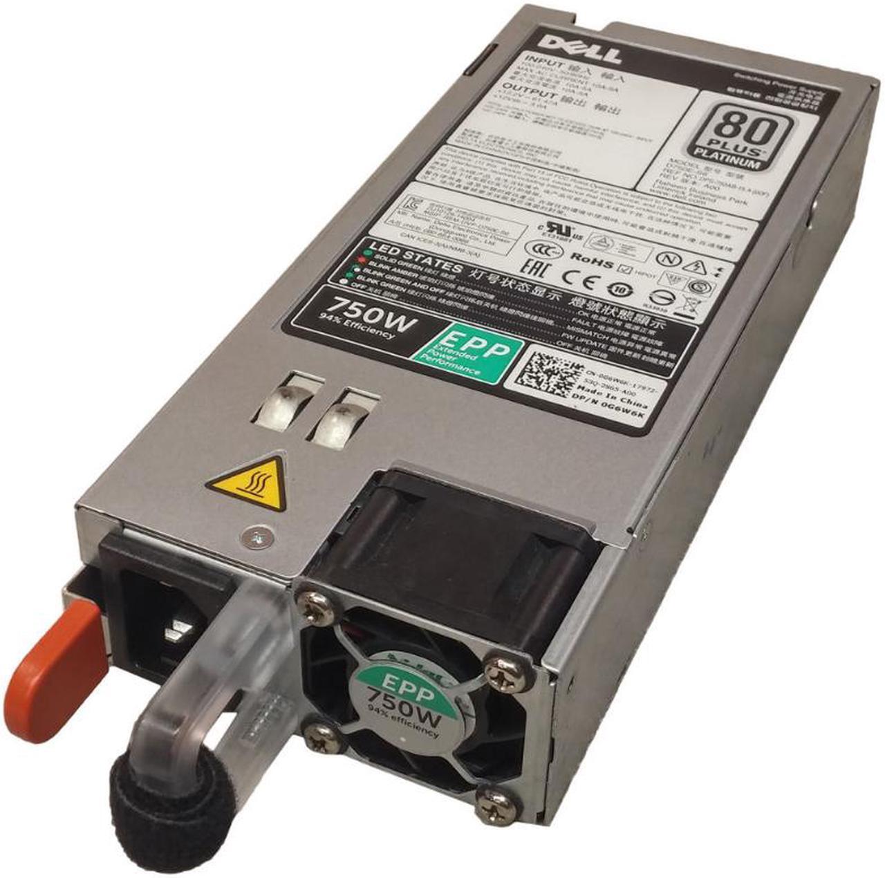 Main image of 0W8R3C DELL EMC POWEREDGE 750W 80+ Power Supply Models R640