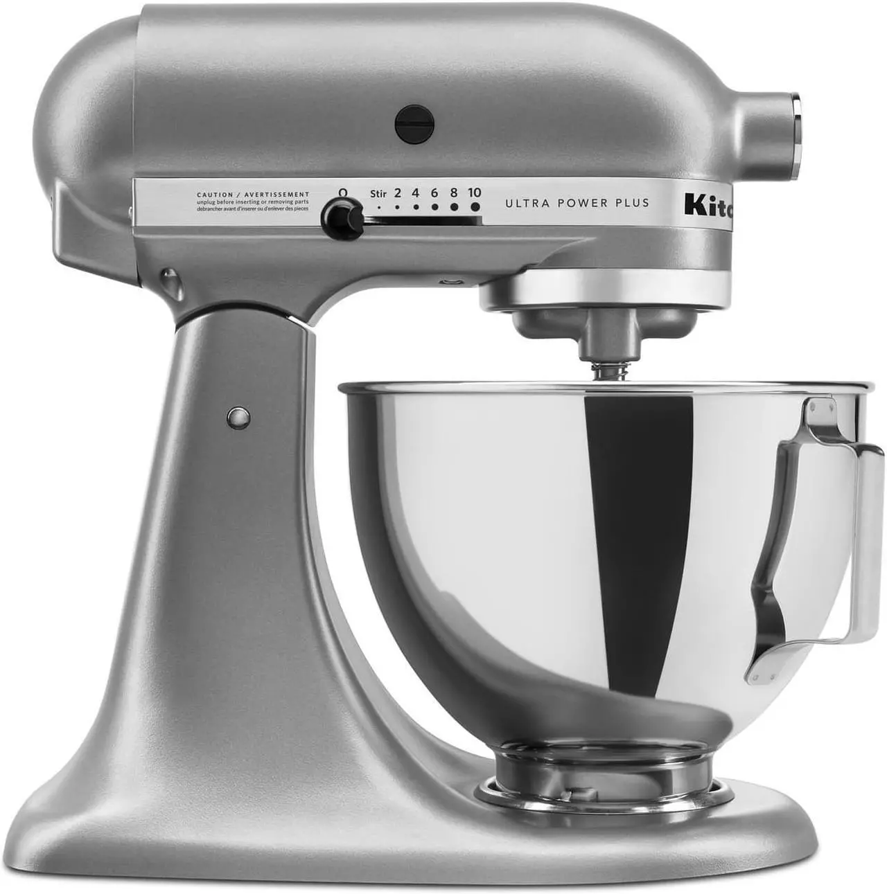 Alt view image 5 of 5 - Kitchen Aid Ultra Power Plus Series 4.5-Quart Tilt-Head Stand Mixer - KSM96CU - Silver
