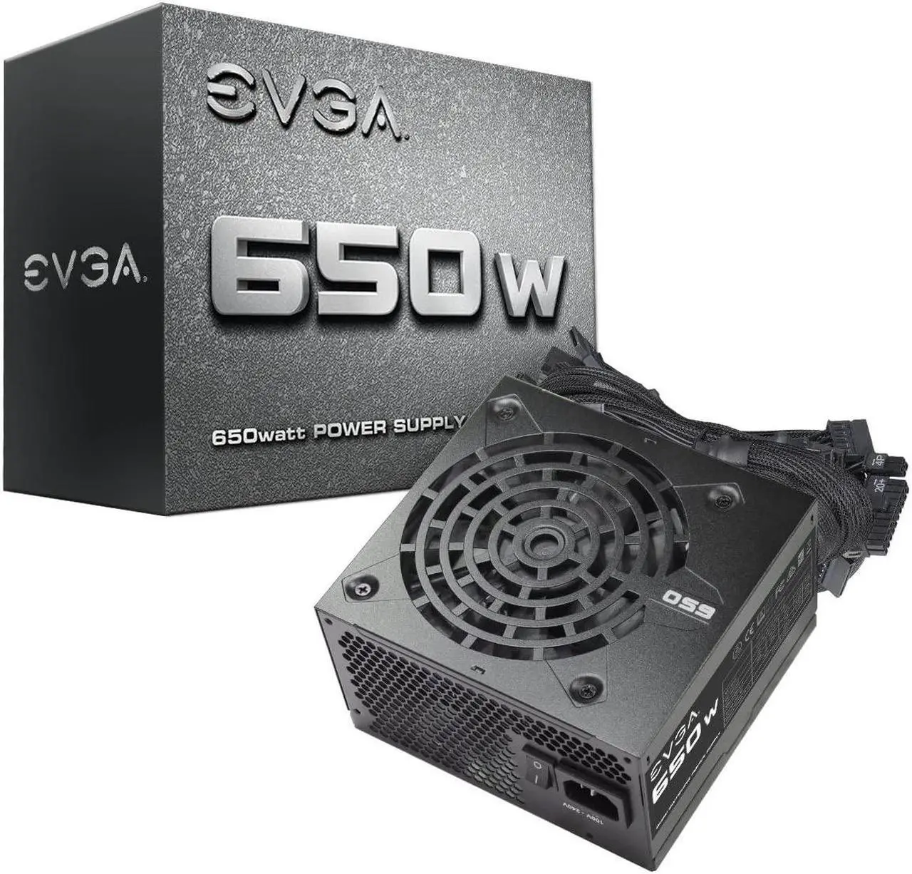 Main image of EVGA 100N10650L1 650W Power Supply, Ultra Quiet Fan Design