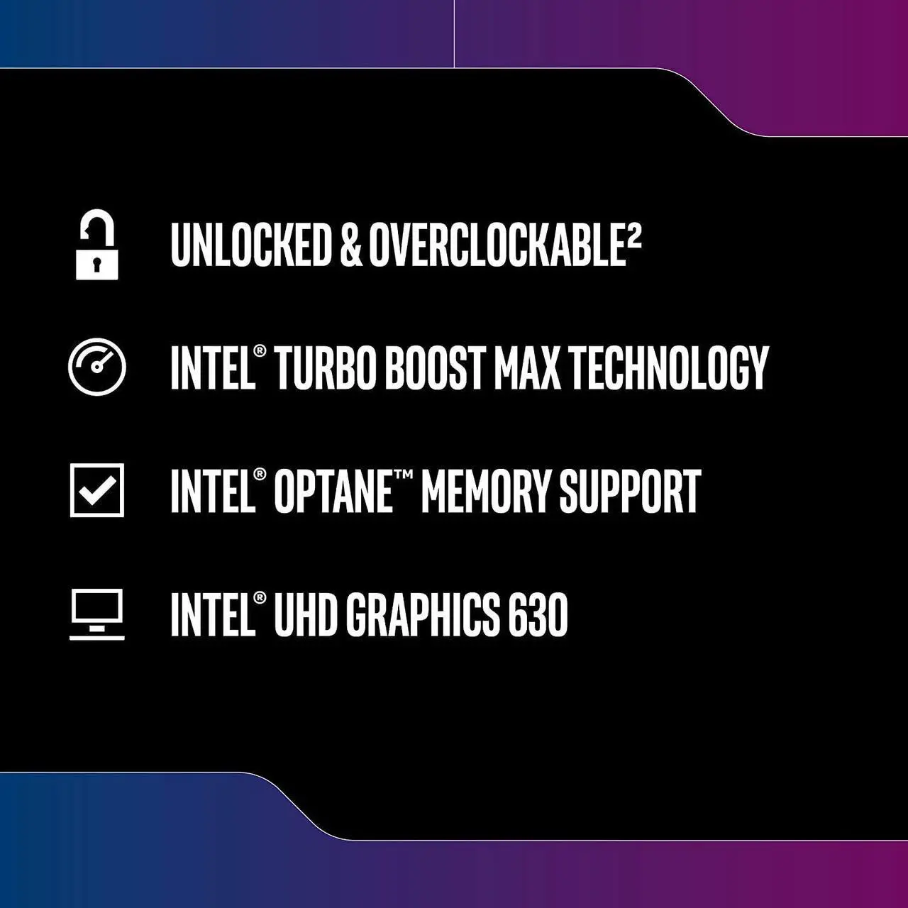 Alt view image 4 of 4 - Intel CORE I5-9600K 3.7 GHZ SKT1151 9MB CACHE BOXED - BX80684I59600K (Components > Processors CPU)