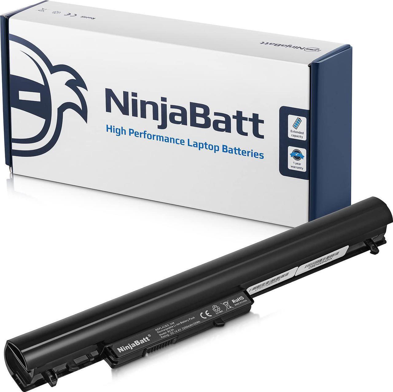 NinjaBatt Battery for HP 776622-001 752237-001 728460-001 LA04 15-N210DX 15-F162DX 15-F100DX LA04DF 15-F010DX 15-F004WM 15-F305DX 15-N013DX LAO4 - High Performance [4 Cells/2200mAh]