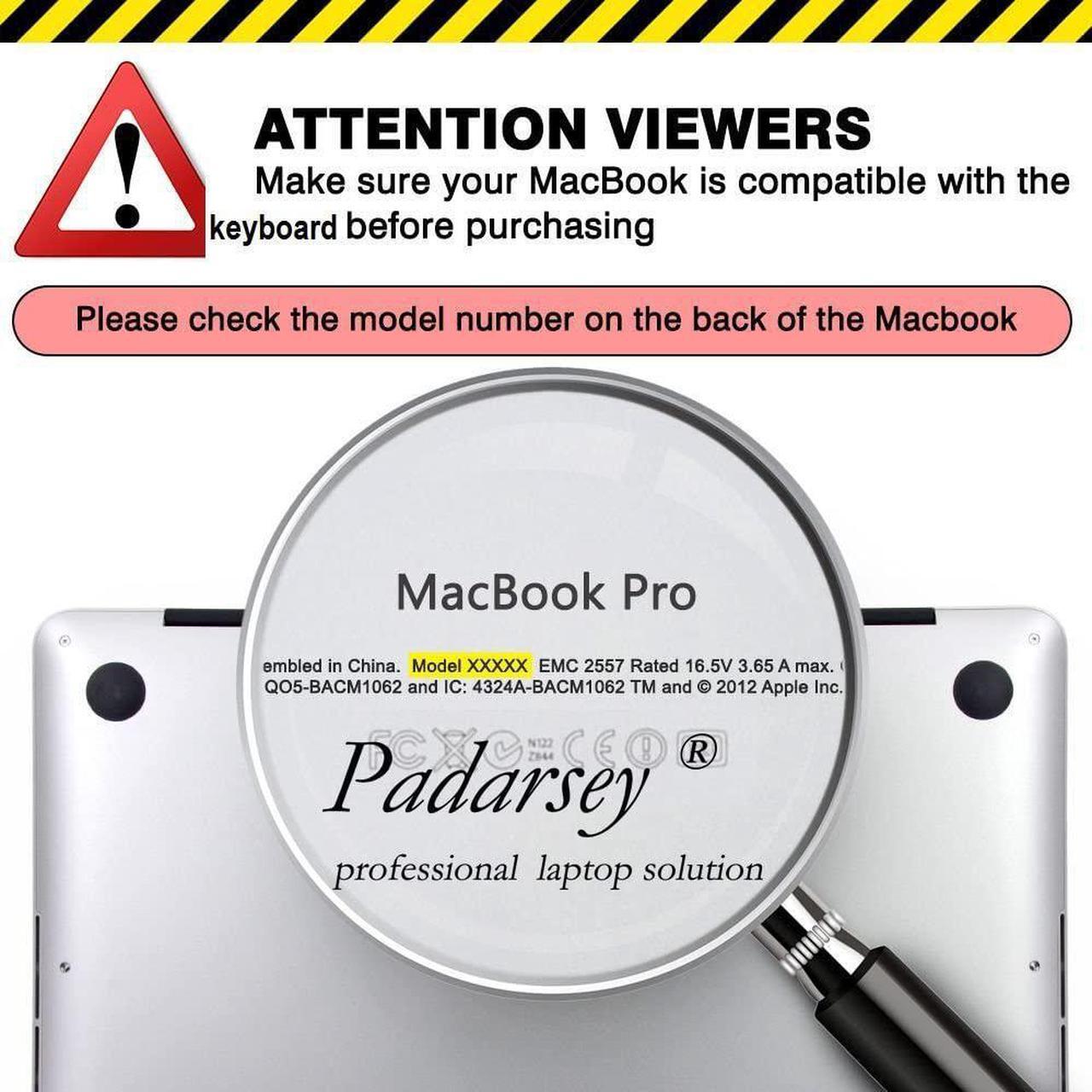 Alt view image 4 of 4 - Padarsey New Keyboard Compatible for MacBook Pro 15-Inch A1398 2013-2015 Retina MC975LL/A MC976LL/A MGXA2LL/A MGXC2LL/A MD831LL/A ME665LL/A ME664LL/A with 80 PCE Screws