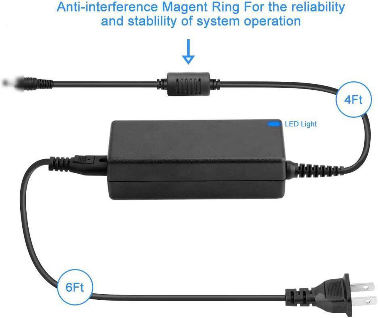 Alt view image 3 of 5 - AC/DC Adapter Replacement For MiPRO MA-101 MA101 MA-101B MA-101C MA-101A MA-101G MA101G MA101BPAT5A MA101BPAH5A MA-101BPAT (5A) MA101B6B Wireless PA System Speaker Power Supply Battery Charger PSU