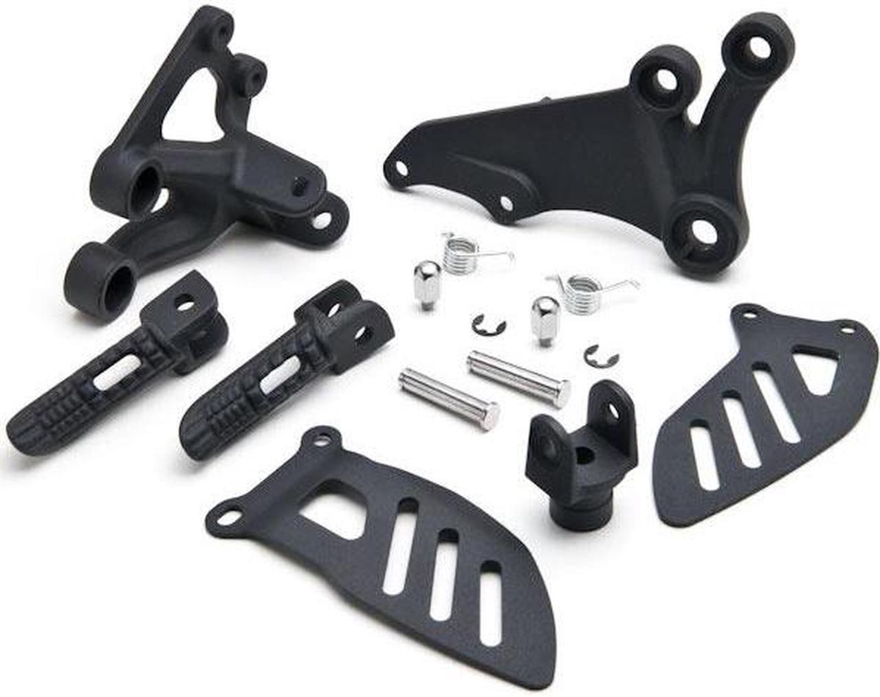 (Front) Foot Rests Assembly Kit Compatible with Suzuki GSXR 600 2006-2010 / GSXR 750 2006-2008 Frame Fitting Stay Footrests Step Bracket Assembly