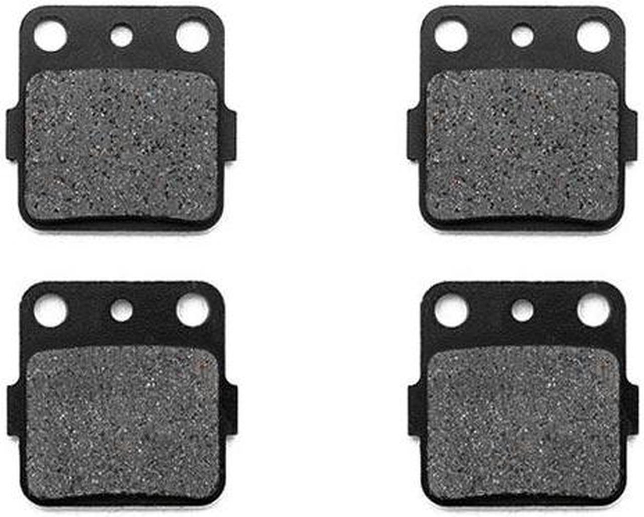 Front Brake Pads Compatible with 1998-2000 Yamaha YFM 600 Grizzly - Non-Metallic Organic NAO Brake Pads Set