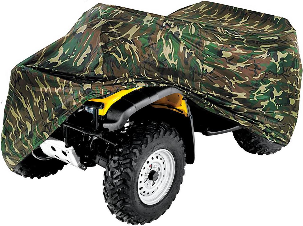 Heavy Duty Waterproof Superior ATV Cover Fits Up To 99" Length 4-Wheeler 4X4 Camouflage Color, Compatible with Polaris, Suzuki, Yamaha, Kawasaki, Honda, ATV Cover Rancher, Foreman, FourtraX