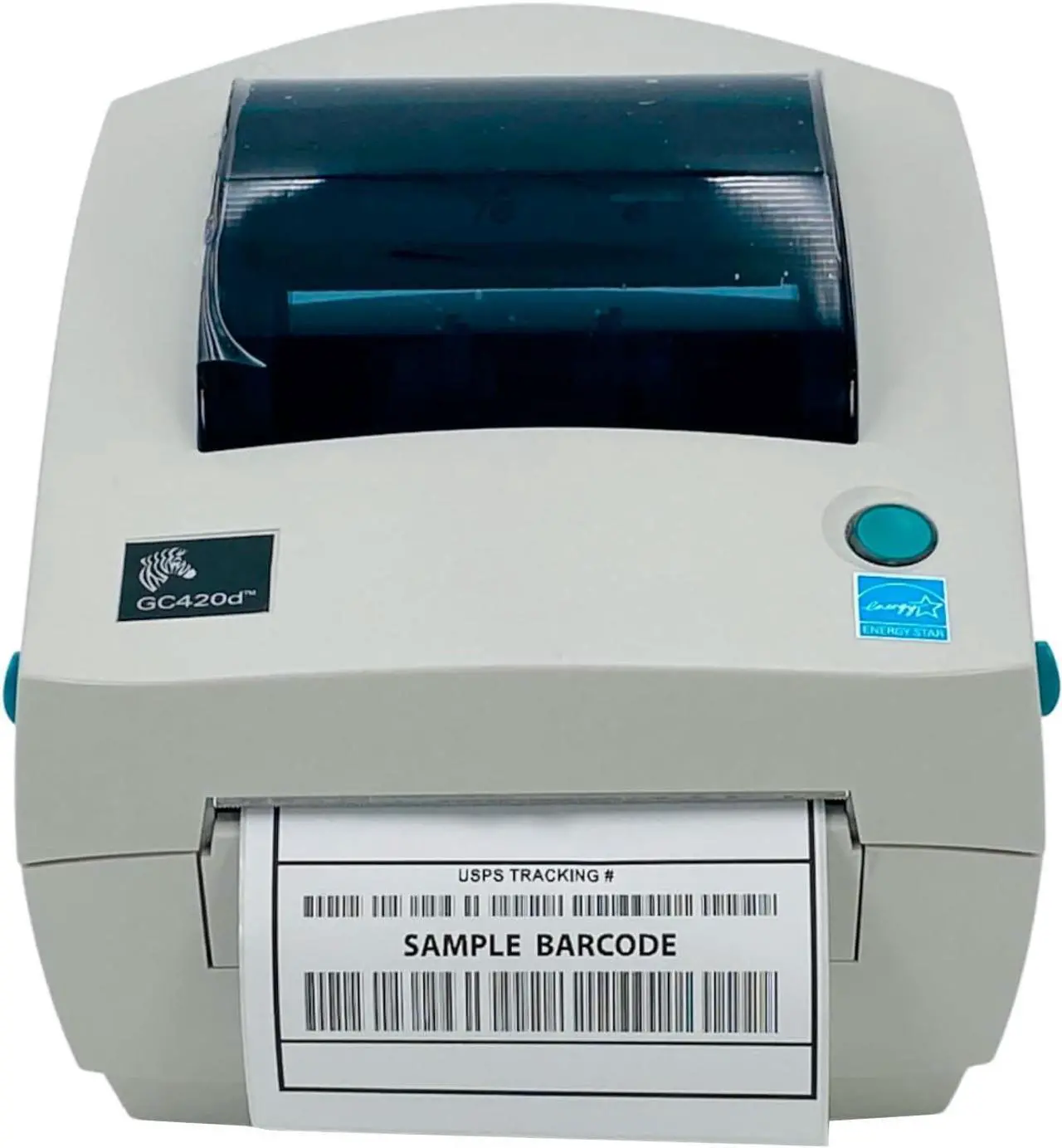 Alt view image 6 of 7 - Genuine Ze bra GC420d Direct Thermal Label Printer GC420-200510-000 USB Serial Parallel, Bundle with AC Adapter