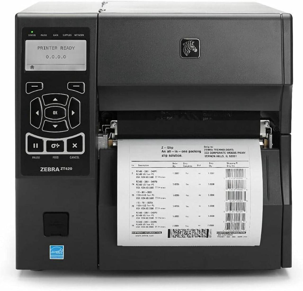 Main image of Ze bra ZT420 Direct Thermal/Thermal Transfer Printer - Monochrome - Desktop - Label Print ZT42062-T010000Z