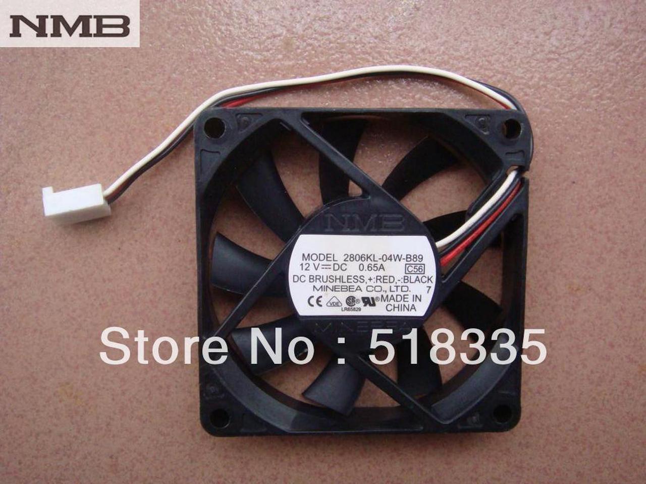 For NMB 2806KL -04W - B89 7015 7CM fan 12V 0.65A axial cooling cooler