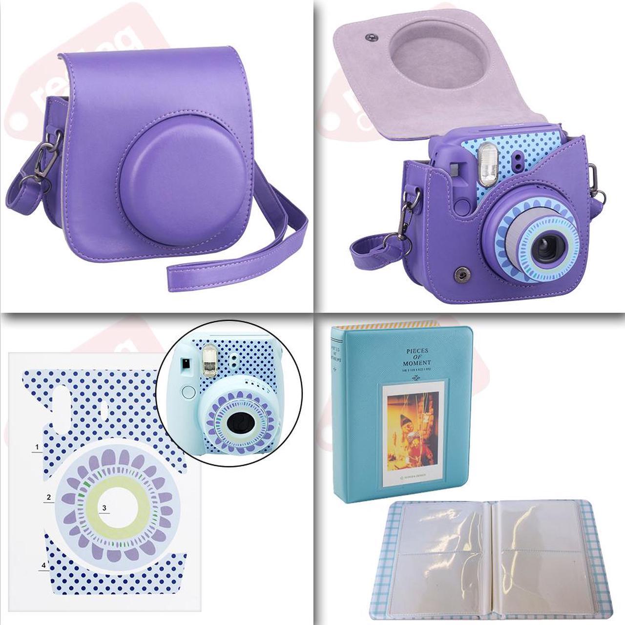 Alt view image 2 of 4 - Fujifilm Instax Mini 9 Instant Film Camera Clear Pink + 40 Film Deluxe Bundle