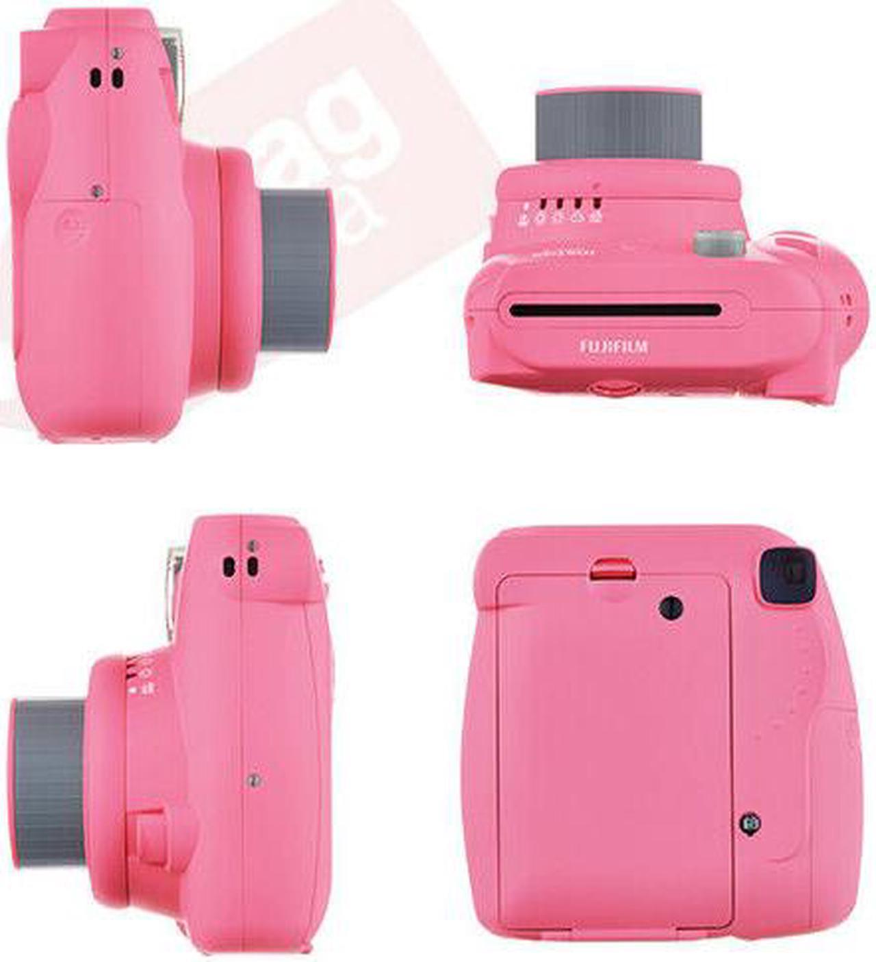 Alt view image 4 of 4 - Fujifilm Instax Mini 9 Instant Film Camera Clear Pink + 40 Film Deluxe Bundle