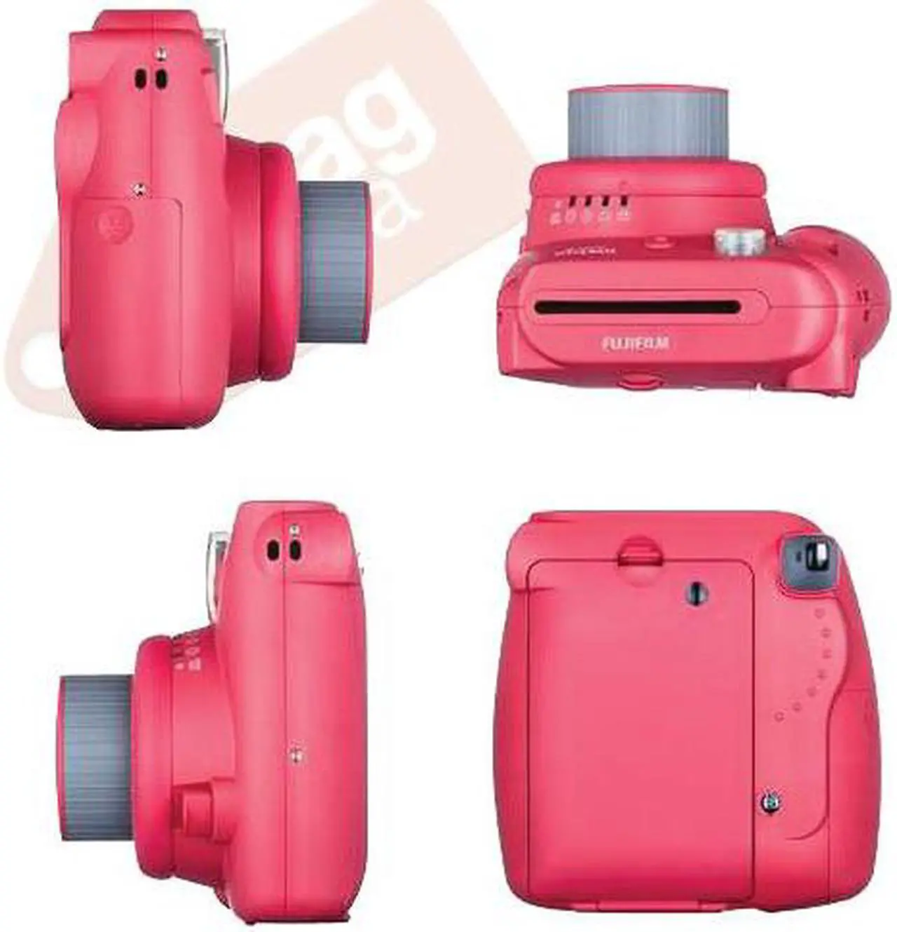 Alt view image 10 of 13 - Fujifilm Instax Mini 8 Instant Film Camera (Grape)