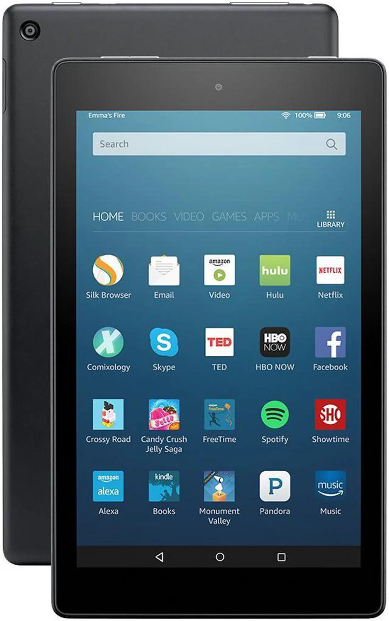 Main image of Amazon Fire HD 8 Tablet, 8" HD Display, Wi-Fi, 16 GB Black