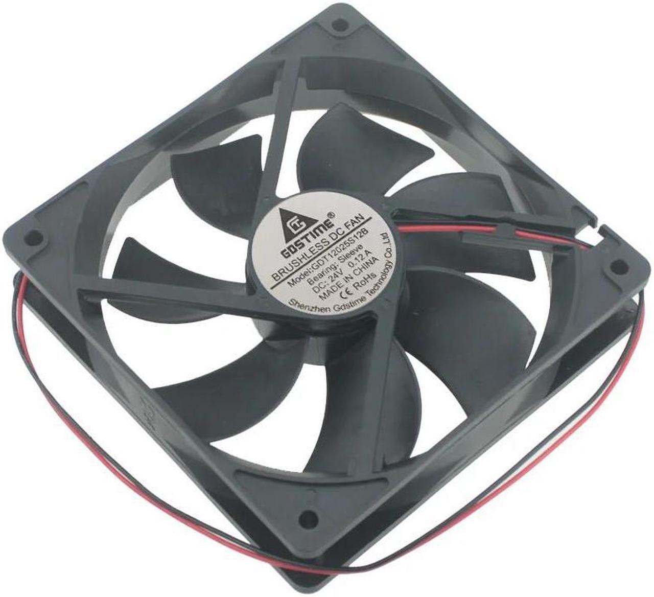Alt view image 5 of 5 - DC brushless cooling fan 24V 2Pin DC 12025 120mm 12CM cm