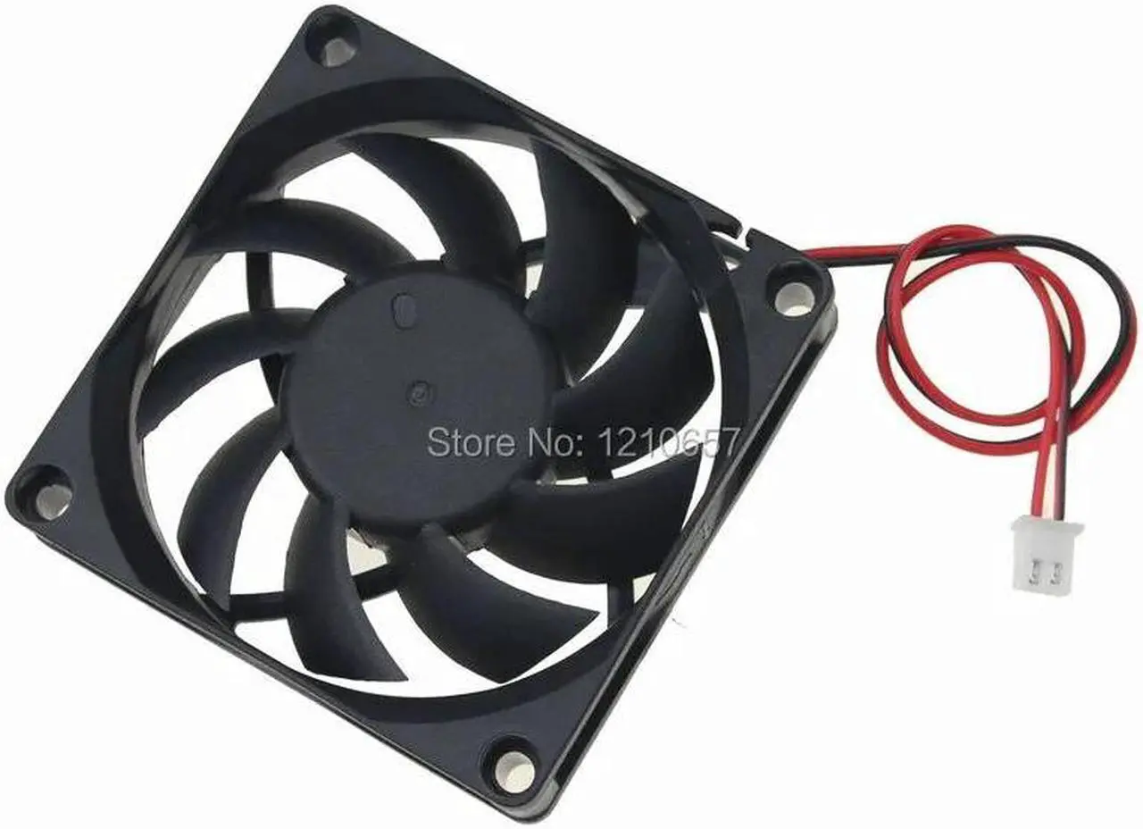 Alt view image 5 of 5 - 1 PCS GDT 70MM 70 x 70 x 15mm 2Pin 7cm 12V DC Brushless Cooling Fan Cooler