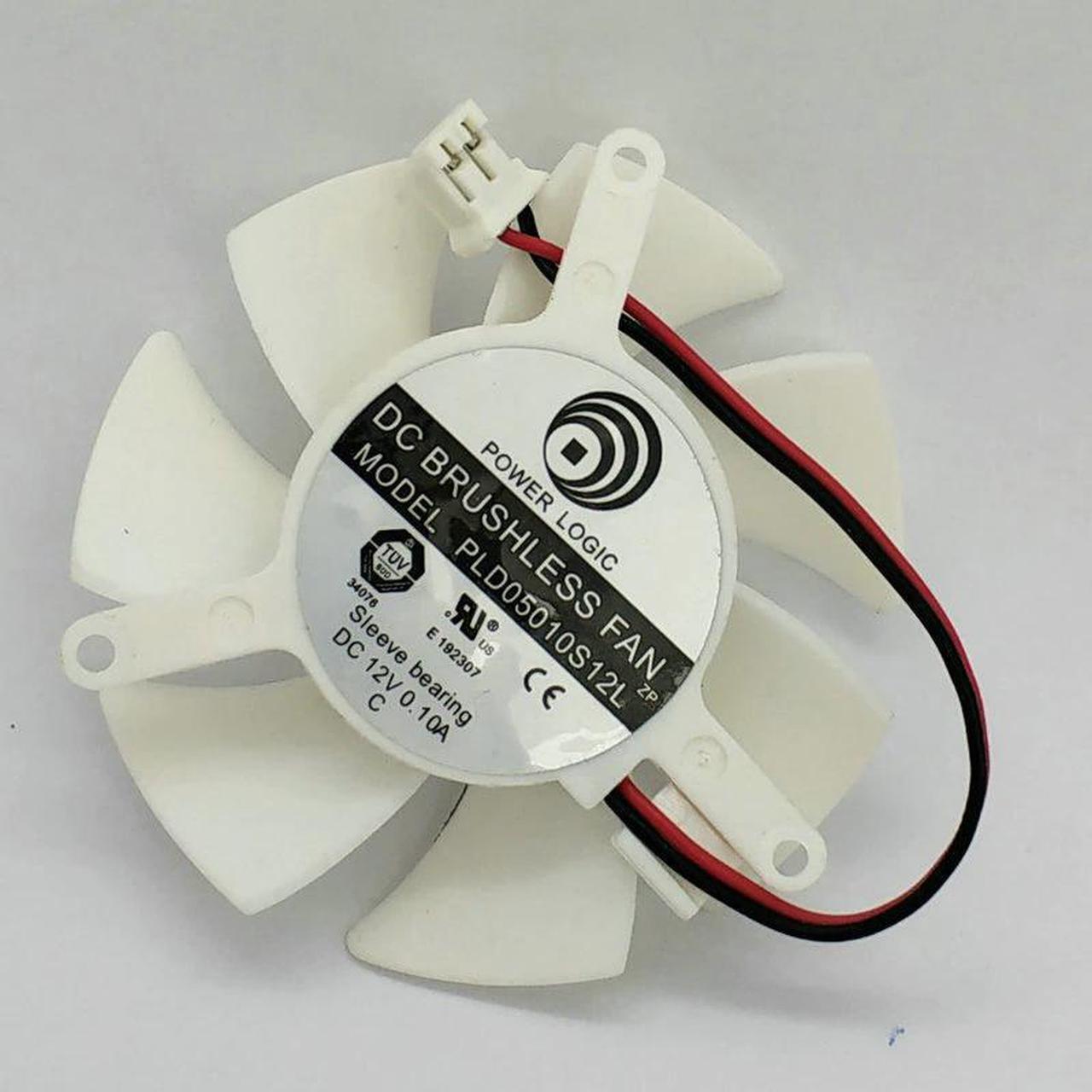 Alt view image 4 of 4 - Diameter 45mm PLD05010S12L 0.1A 2pin Vedio Card VGA Cooler Fan For nVIDIA Geforce GT220 GTS210 210 TC512D3 Cooling FAN HZDO