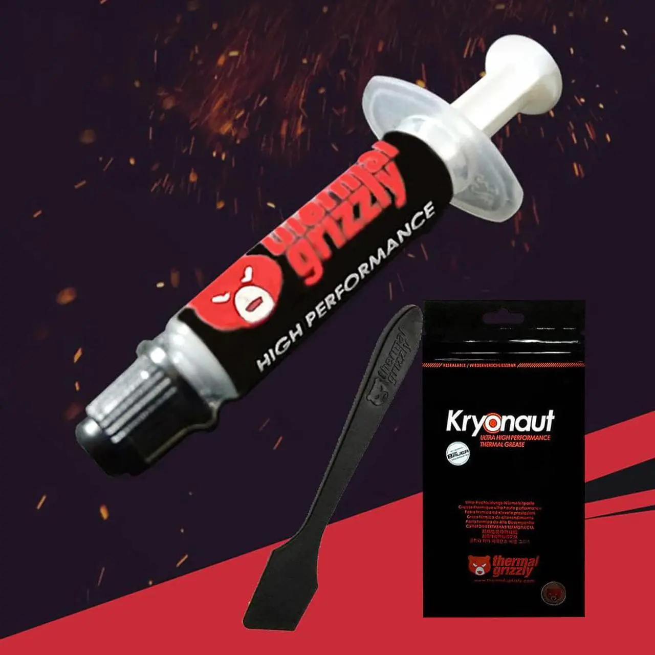 Alt view image 2 of 6 - Thermal Grizzly Kryonaut 1G 11CPU AMD Intel processor Heatsink fan Thermal compound Cooling Thermal paste Cooler Thermal Grease