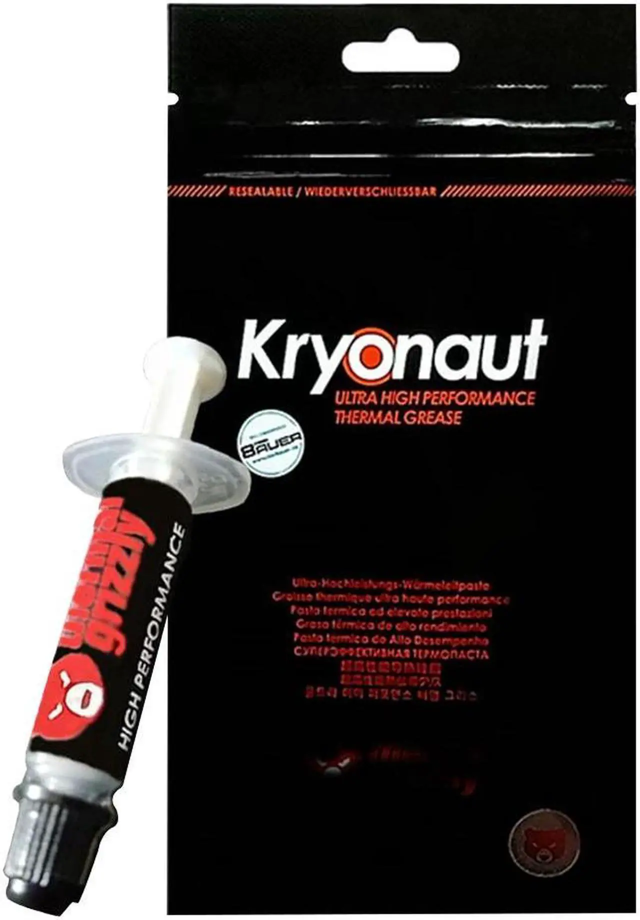 Alt view image 6 of 6 - Thermal Grizzly Kryonaut 1G 11CPU AMD Intel processor Heatsink fan Thermal compound Cooling Thermal paste Cooler Thermal Grease