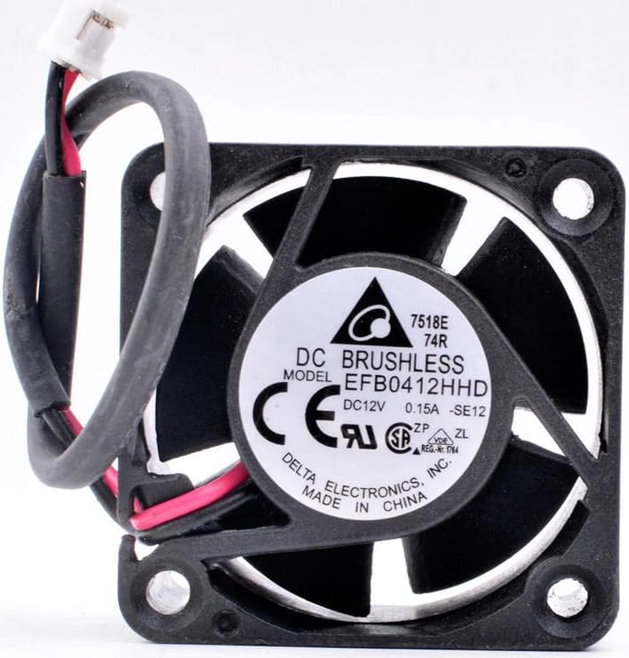 Alt view image 3 of 4 - Delta EFB0412HHD 4cm 4020 12V 0.15A North and South Bridge Switch Power Cooling Fan