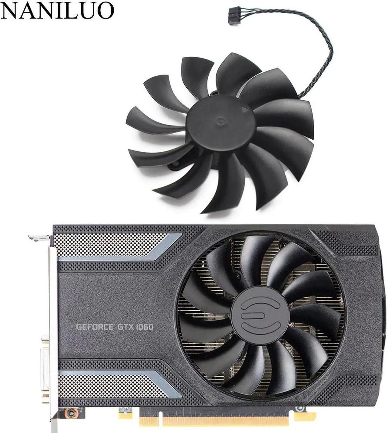 Main image of 85mm P106 100 GTX1060 ITX PLA09215B12H For EVGA GeForce GTX 1060 960 950 SC GAMING Video Cards Cooling As Replace Fan